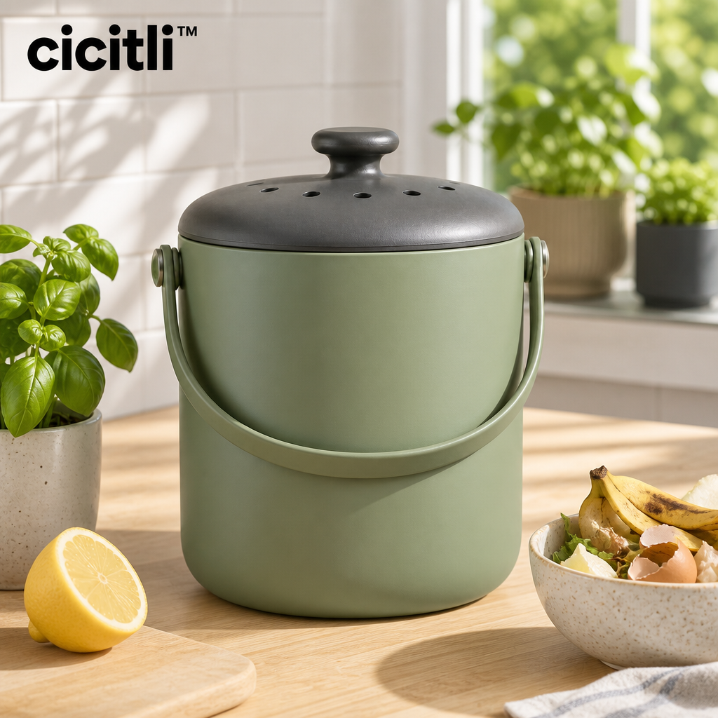 cicitli™ CompostTurn Countertop Compost Caddy