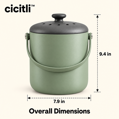 cicitli™ CompostTurn Countertop Compost Caddy